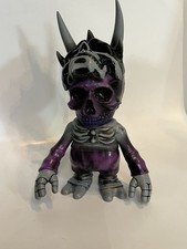 Secret Base Skull BB KBB Hand Painted Plastic Figure 7in Purple/Gray/Black picture