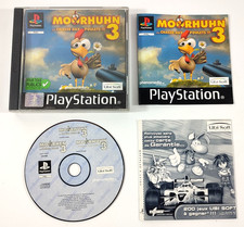 PLAYSTATION 1 PS1 VF Moorhuhn 3 Game with Instructions and Monitoring picture