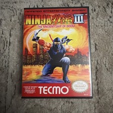 Ninja Gaiden 3 III The Ancient Ship Of Doom (NES) GAME and CASE Authentic. picture