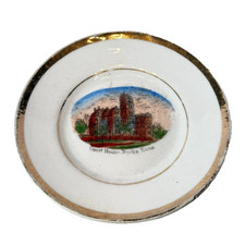 Topeka KS KANSAS Court House Antique Souvenir RARE China Dish Plate picture