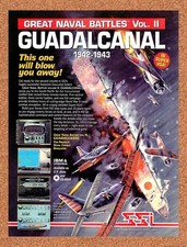 1994 Great Naval Battles Vol II Guadalcanal PC Original Advertisement / Promo v1 picture