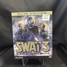 SWAT 3 Sierra Big Box Cib Windows PC-CD Video Game 1999 Complete Elite Edition picture
