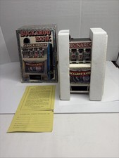 Vintage Buckaroo Slot Machine Bank - Venture Dep Store 0166 401- NIB Mint HK picture
