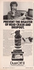 Dust-Off II Vintage 1983 Print Ad Computer Cleaning System Falcon picture