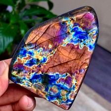 262G Natural Gorgeous Labradorite QuartzCrystal Stone Specimen Healing E117 picture