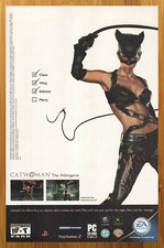 2004 Catwoman PS2 Xbox Gamecube PC Game Print Ad/Poster DC Comics Halle Berry picture