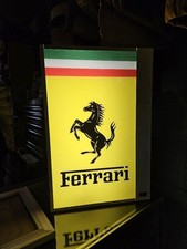 RARE Ferrari Dealership Sign Lighted Car Illuminated Box F1 Automobilia Garage picture