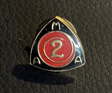 Vtg AMA American Motorcycle Association 2 Year Member Gold Tone Lapel Pin picture