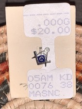 B9 VTG 10K GOLD TINY MASONIC LODGE LAPEL PIN TIE TAC W/SCREW BACK FREEMASON picture