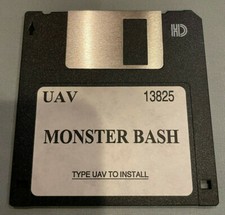Monster Bash UAV Version #13825 IBM PC Computer Apogee Video Game Diskette RARE picture