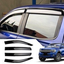 Auto Window Visors Rain Guards Shield, Window Vent Visors Shades Wind Deflect... picture