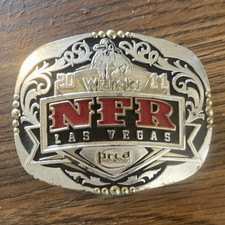 Montana Silversmiths Wrangler NFR 2011 Las Vegas PRCA Rodeo Belt Buckle picture