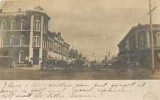 KS Kansas Abilene Street Scene RPPC UDB 1907 Real Photo Postcard picture