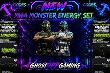 Call Of Duty MW4 Monster Energy Complete Set 6 Codes picture