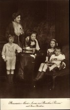 Postcard Princess Marie Anna of Bourbon Parma with children - 2590462 picture