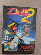 Atari Jaguar Zool 2 VG Complete In Box CIB Collectors  In Box Protector  picture