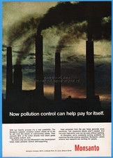 1969 Monsanto St Louis MO Cat Ox Process Air Pollution Coal Burning Plant Ad picture