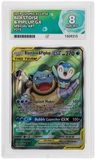 ACE 8 Blastoise & Piplup Gx 215/236 Cosmic Eclipse Nm-Mt Pokemon picture