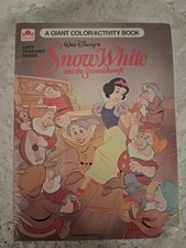 Golden Disney Snow White and the Seven Dwarfs Color/Activity Book & 100pc Puzzle picture