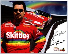 Ernie Irvin Hand Signed Skittles NASCAR Hero Card - 8 x 10 Inch picture
