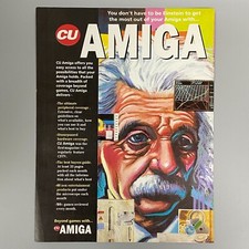 CU AMIGA MAGAZINE EINSTEIN 1993 VINTAGE RETRO ADVERT picture