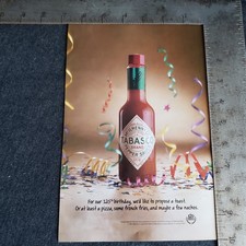 Vintage 1993 Tabasco 125th Anniversary Advertisement 1990s Food Print Ad picture