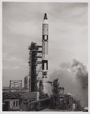 Gemini 1 | RARE NASA Rocket Launch US Space Program USA 8x10 - Original Photo picture