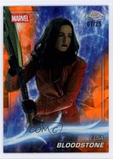 2025 Topps Chrome Marvel Studios Sapphire Orange /25 Elsa Bloodstone #139 6m7 picture