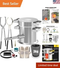 Brand New 3KG Propane Melting Furnace Kit Silver picture