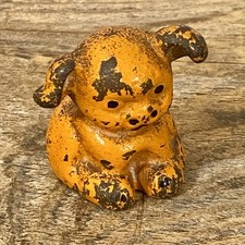 Antique Unbranded Cast Iron Puppy Dog Figurine Paperweight picture