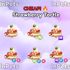 Strawberry Tortle - Fly Ride - Neon - Mega Neon | Adopt From Me Todayβ€οΈ| InPets picture
