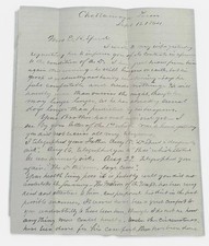 FREE 🎁 W/ PURCHASE - 1864 Civil War Chattanooga TN Letter W/ ORIGINAL ENVELOPE picture