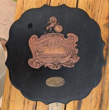 AUTHENTIC ANTIQUE 1910 TOOGOOD SEED CHAMPIONSHIP SHIELD & CLYDE SHIPPING CO. EMB picture