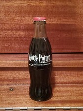 Harry Potter and The Chamber of Secrets Coca Cola Un-opened Glass Bottle 1996 picture