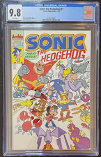 Sonic the Hedgehog #1 (1993 Archie) CGC 9.8 WHITE PAGES 1st Issue picture