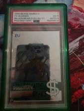 1999 Beanie Babies Auto Card Signed By TY Warner 1/1  Series 2 Rare Bear Gold picture