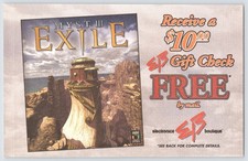 Myst III Exile - PC Game Gaming - EB Games - Vintage Original Promo Card 2001 picture