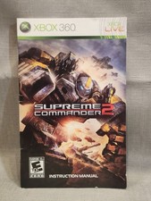 Xbox 360 Supreme Commander 2 User Manual INSTRUCTION BOOKLET ONLY picture