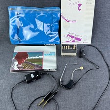 Vintage Aviation Headset Plantronics StarSet with Manual *READ picture