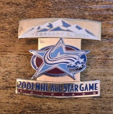 2001 NHL All-Star Game pin featuring the Colorado Avalanche logo picture