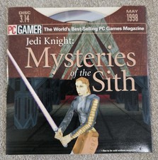 PC Gamer Jedi Knight Mysteries Of The Sith Demo Disc 3.14 May 1998 Video Game CD picture