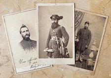 3 CIVIL WAR CDV LOT CAPT BRINKER COLUMBUS OHIO HOME GUARD SON DAVID AUTOGRAPHED picture