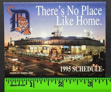 Detroit Tigers 1995 Baseball Foldout Pocket Schedule picture