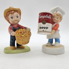 Campbell's Kids Figurines Lot 2 Chef Soup Can Harvest Of Good Foods Multicolor picture