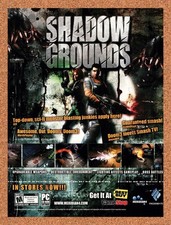 2006 Shadow Grounds PC Original Advertisement / Retro Promo v1 picture