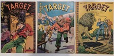 Target Comics Lot of 3, Vol. 7 #1, #2 & #7 Golden Age Novelty Press 1946 picture