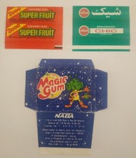 Chewing gum wrapper, Vintage, RARE. CHIC, Super Fruit, NABA picture