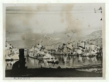 Toulon France 1943 French Minesweeper Chamois Destroyed Warships Harbor picture