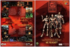 Vintage Print Ad 2000 John Romero's Daikatana N64 PC Original Promo Poster Art picture
