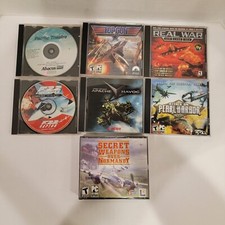 Lot Of 7 PC Games-REAL WAR AIR LAND & SEA, Attack On Pearl Harbor, Top Gun, More picture